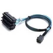 SAS SATA Cable SFF-8643 Internal Mini SAS HD to (4) 29pin SFF-8482 with 15pin