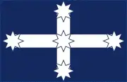 Aussie Eureka Flag, Diecut vinyl adhesive sticker decal 100x155mm
