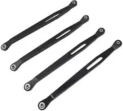 IWBR 1/10 RC Car Axial Fit for Wraith CNC Linkage Set Upper and Lower Suspension Links Rod Black (Color : Lower Link ARIM)