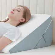 Bed Wedge Pillow 9&12 Inches Triangle Body Pillow for Sleeping 7-in-1 Adjusta...