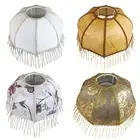 E27 Tassel Lamp Shade Fabric Lace Light Shades European E27 Lamp Cover