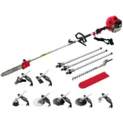 Giantz 65CC Pole Chainsaw Hedge Trimmer Brush Cutter Whipper Snipper Saw 9-in-1