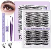 DIY Lash Extension Kit 280 Pcs 30D+40D 9-16 Mixed Lash Clusters Kit Individual Lashes Extension kit DIY Lash Clusters Kit with Lash Remover and Brush Lash Extension Kit(9-16MM-30D+40D)