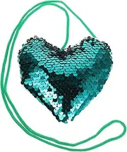 [FRCOLOR] Cute Heart Shape Clutch Purse Mini Heart Sequin Wedding Handbag Party Women Purse Evening Clutch Bag Wedding Party Purse Handbag
