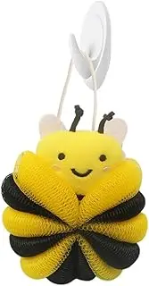 Sponge Body Scrubber - Gentle Cleanse Scrubber With Bee Design | Body Shower Balls Back Scrubber Supplies For Shower, Body Brush