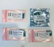 4 x TONER CHIPS FOR XEROX PHASER 7760 7760DN 7760DX (CYMK) SHIPS FROM USA