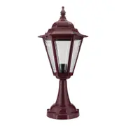 Turin Pillar Light H565mm Burgundy Aluminium - 15430