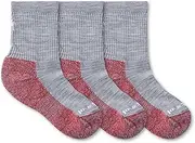 [Smartwool] Hike Light Cushion Crew Socks 3-Pack (Toddler/Little Kid/Big Kid) Light Gray MD (12-2.5 Little Kid)