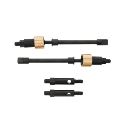 RC Hop Ups CNC Steel Front Portal Axle CVD Shaft Set (2) for SCX24 Models