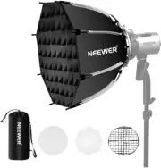 NEEWER 17.7"/45cm Octagonal Softbox Bowens Mount w/ Diffusers Honeycomb Grid Bag