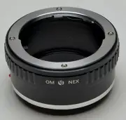 OM-NEX Adapter For Olympus OM Lens to Sony NEX Mount NEX-5 NEX-3 NEX5 NEX3 new