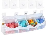Bath Toy Holder | Toddler Bath Toys Storage Organizer - Space-Saving Shower Shelf with 4 Compartments for Friends Family Home Hotel Park Pool Use