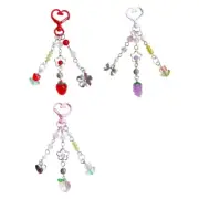 Fruit Flower Phone Chain Lanyard Acrylic Charm for Backpack Decoration