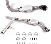 Left ＆ Right Catalytic Converter Compatible with 2004 2005 2006 2007 2008 Ford F150 5.4L V8 4WD, Replace# 645471 53522 645829 54307(EPA Compliant)