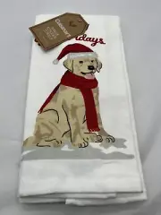 Golden Labrador Christmas Kitchen Towels 2 Pack By Cuisinart NWT