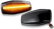 Side Mirror Indicator For Hyundai I10 For Getz For Elantra For Sonata 2piece Dynamic Blinker Indicator LED Turn Signal Light Side Marker Sequential Lamp Dynamic Sequential Blinker(2xNO Dynamic Smoked)