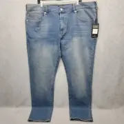 True Religion Mens 42×32 (Actual 44×32) Geno No Flap Relaxed Slim Stretch Jeans