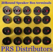 20 Packs ROUND SUBWOOFER SPEAKER BOX TERMINALS CUPS SPRING CONNECTOR SUB PLUGS