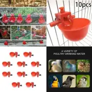 10PCS Automatic Poultry Water Drinking Cup Chicken Bird Hen Plastic Drink Feeder