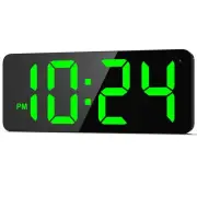 LED Digital Wall Clock with Large Display, Big Digits, Auto-Brightness, 12/24...