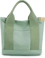 Weidllys Tote Bag for Women With Compartments,Canvas Tote Women's Purse Crossbody Bags Work Laptop Book Bag Satchels Handbags