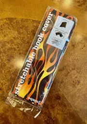 Jumbo Stretchable Book Cover Fire Flames Print fits Most Hardcover NEW