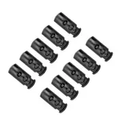 20 Pcs Plastic Toggle Double Hole Spring Loaded Drawstring Rope Cord Locks