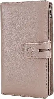 [Itslife] Women's Big Fat Rfid Leather wallet clutch organizer checkbook holder - Pink - One Size