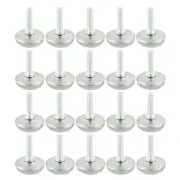 20 Pcs Machine Furniture M8x20mm Thread 28mm Dia Base Leveling Foot Mount White