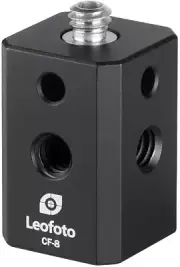 Leofoto CF-8 Tripod Multi-Adapter Post/Block w/ 1 Male, 4 Female for Magic Arm