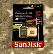 SanDisk Extreme Plus 32GB Micro SD Card Class 10, V30, A1, UHS-I SDHC
