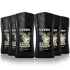 Lynx Shower Gel Body Wash Gold Refreshing Oud Wood and Vanilla Men 225ml x 6