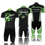 Merida Men's Cycling Kit Short Sleeve Cycle Jersey Top Padded Shorts Coolmax Set