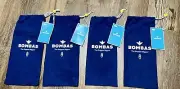 Bombas Gripper Slipper Bags - Lot of 4 - Blue Pull String NEW NWT No Slippers