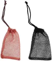 Beavorty Convenient Soap Pouches 2 Pack of Portable Soap Bags Foaming Net Shampoo Bar Bag