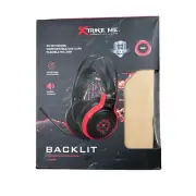 Xtrike Me 7.1 Surround Sound Gaming Headset, RGB Backlight Wired, Black, GH-908