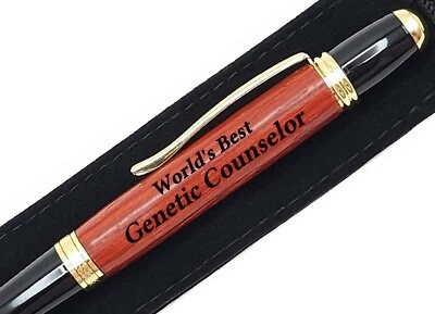 Gift For Genetic Counselor World's Best Genetic Counselor Present Engraved Pen