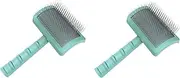2X Firm Slicker Brush for Dogs- Extra Long Pin Slicker Brush for Large Dog Pet Grooming Wire Brush and Deshedding
