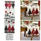 Christmas Table Runner Xmas Tree Tablecloth Dining Table Decoration for Coffee