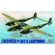Tamiya P-38 Lightning 1/48 Plastic Model Kit, Air Force Fighter, Used