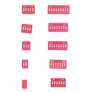 45Pcs Dip Switch Assorted Kit On Off Toggle 2.54mm Range 1 2 3 4 5 6 7 8 9P CST