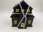 Jack O lantern Ceramic 9.5in Haunted House Cookie Jar CC02B37031