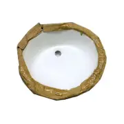 **Qty Available** Sharp Bathroom Sink 17.5" x 14.5" Oval China White Undermount