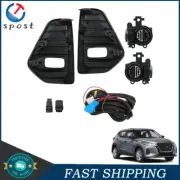 Fog Lights w/Switch Pair Clear Lens Lamps For 2021-2023 Nissan Kicks LED Black (for: Nissan)