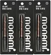3pcs Monami Calligraphy Brush Pen Training Drawing Tip Kanji Tip Pen