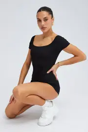 Black Unitard - Size M, Women's Aw One Piece