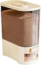 Rice Dispenser,Grain Container Storage,Rice Box,Organization Bean Soybean Corn Box,Rice Storage Case,for Kitchen Pantry Organization Rice, Flour, Coffee Beans, Sweets, Sugar, Kitchen Storage