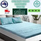 Giselle Memory Foam Comfy Mattress Topper Cool Gel Bed Bamboo Cover 5CM 7-Zone
