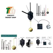 12888 Westminster Melody Chime Box Clock Mechanism with Pendulum and 2 Sets o...