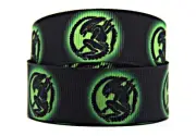 Alien Xenomorph 1" Wide Repeat Ribbon Sold in Yards - USA SELLER